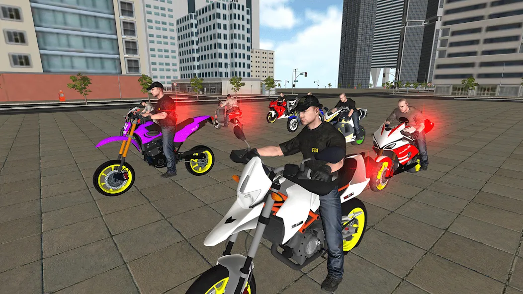 Bike Driving: Police Chase [MOD: безлимитные деньги и топливо] Screenshot 5