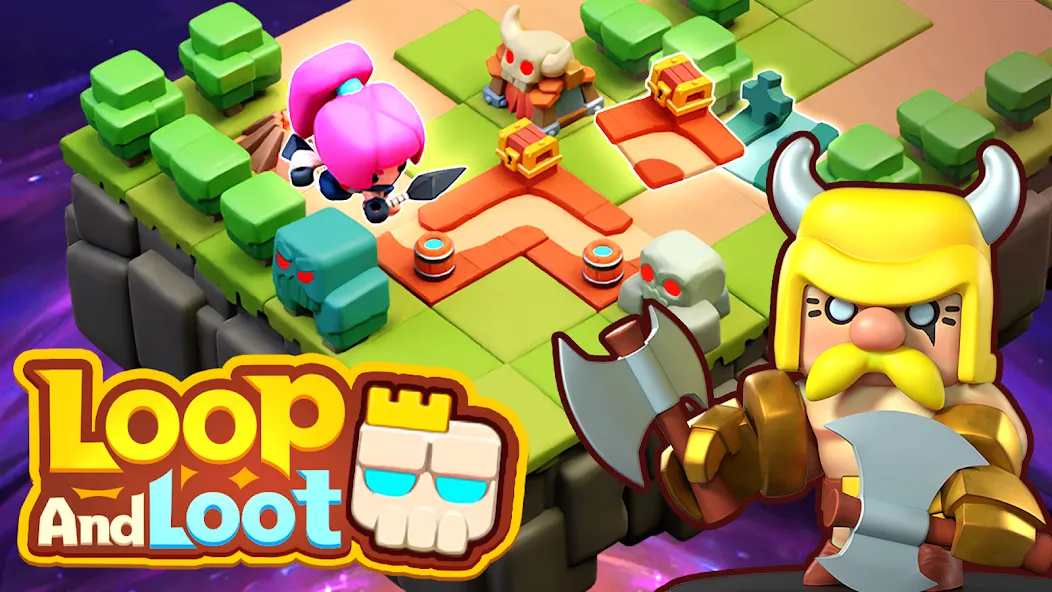 Loop &amp; Loot™: Merge RPG [MOD: безлимитные деньги и ресурсы] Screenshot 1