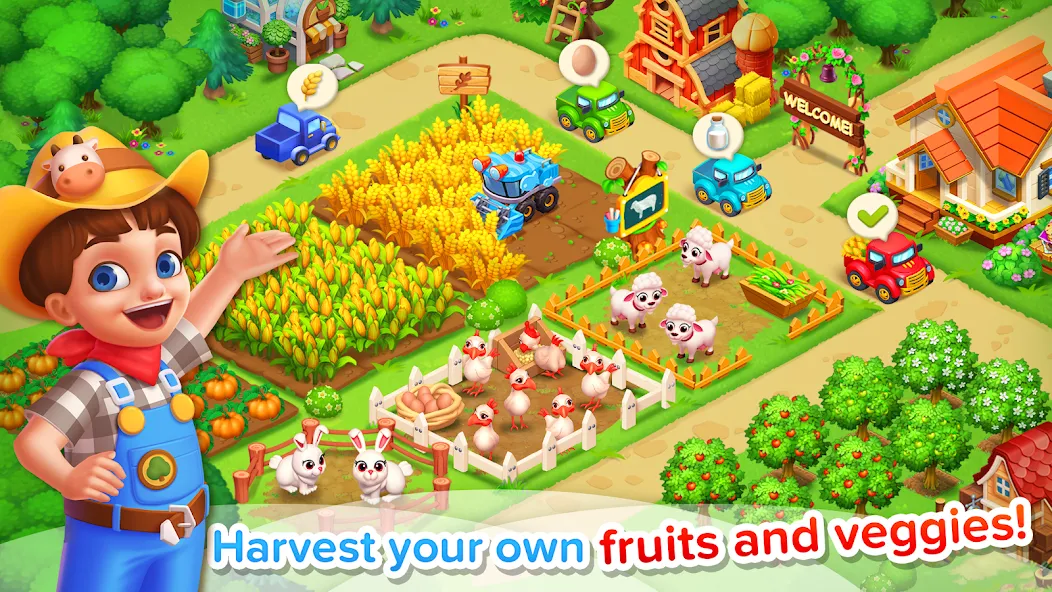 Family Farm Seaside [MOD: безлимитные монеты и ресурсы] Screenshot 1
