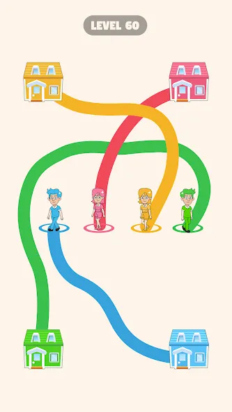 Draw To Home [MOD: открыты все уровни и подсказки] Screenshot 1
