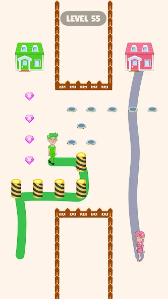 Draw To Home [MOD: открыты все уровни и подсказки] Screenshot 3