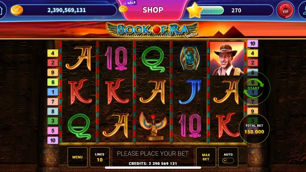 Book of Ra™ Deluxe Slot [MOD: безлимитные монеты и бонусы] Screenshot 1