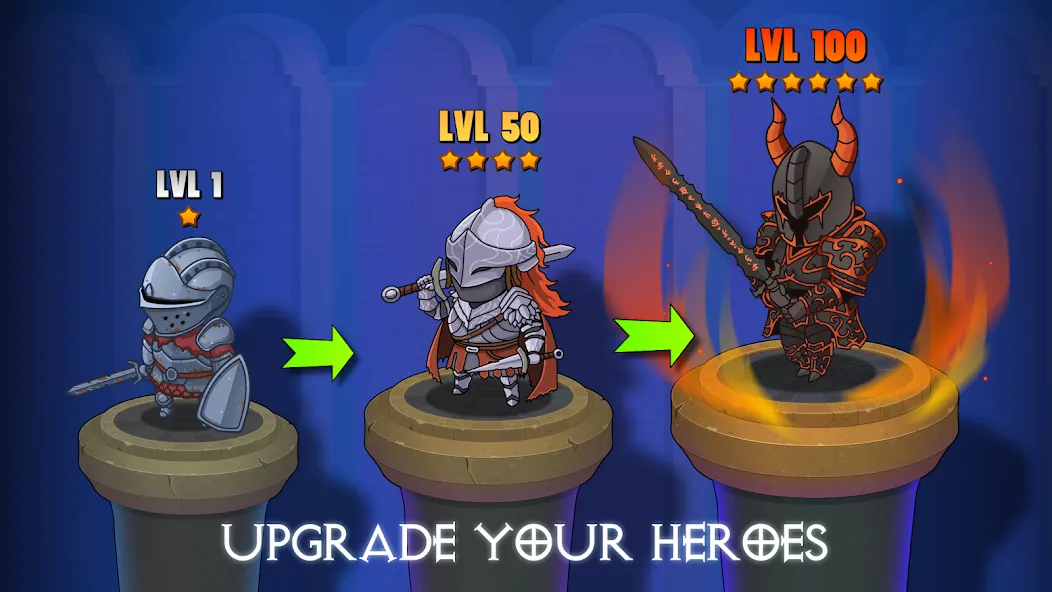 Dungeon: Age of Heroes [MOD: безлимитные ресурсы и мощные герои] Screenshot 3