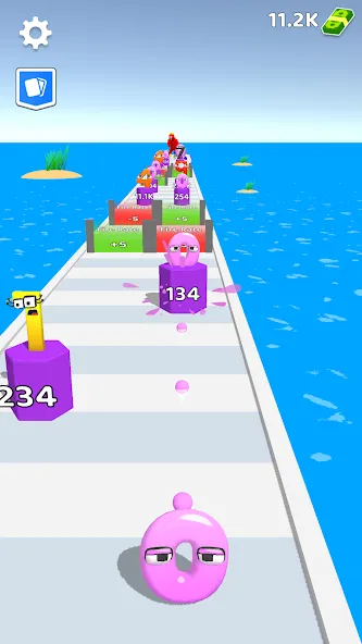 Merge Number Run [MOD: безлимитные деньги и все уровни] Screenshot 1