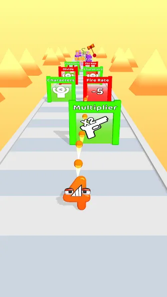 Merge Number Run [MOD: безлимитные деньги и все уровни] Screenshot 2