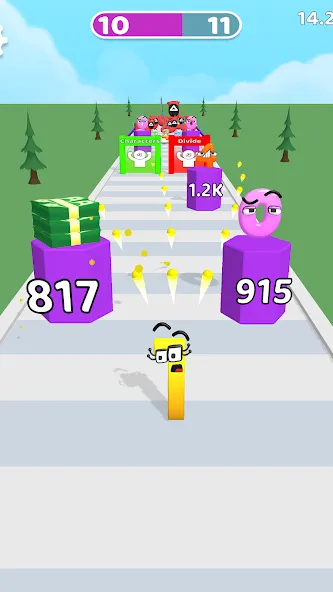 Merge Number Run [MOD: безлимитные деньги и все уровни] Screenshot 5