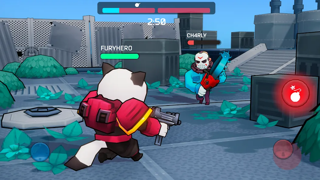 Fury Wars online shooter games [MOD: безлимитные патроны и усиленное оружие] Screenshot 2