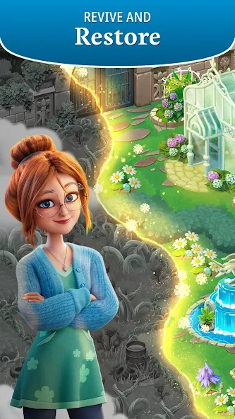 Merge Gardens [MOD: много денег и энергии] Screenshot 2