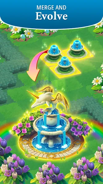 Merge Gardens [MOD: много денег и энергии] Screenshot 3