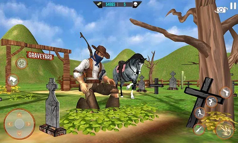 West Cowboy Shooting Games 3D [MOD: безлимитные деньги и боеприпасы] Screenshot 4