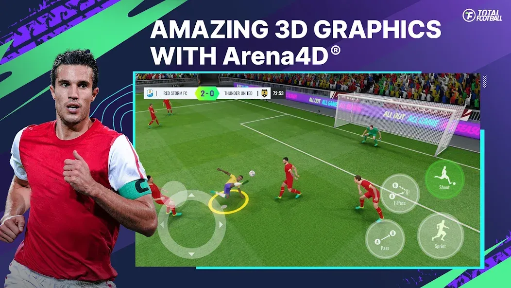 Total Football [MOD: безлимитные монеты и все игроки открыты] Screenshot 1