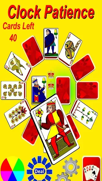 Clock Patience Solitaire [MOD: подсказки и безлимитные ходы] Screenshot 3
