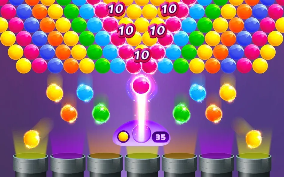 Action Bubble Game [MOD: безлимитные жизни и монеты] Screenshot 1
