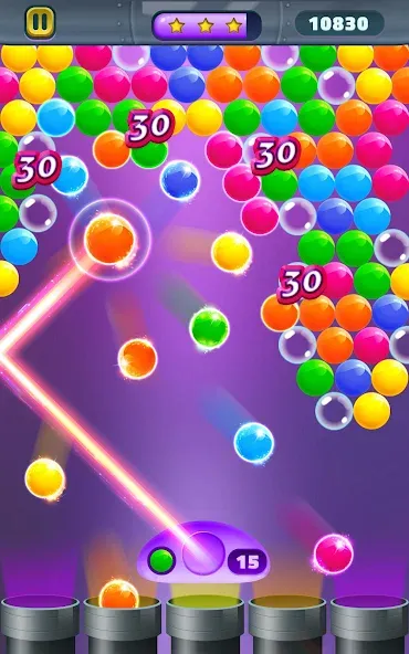 Action Bubble Game [MOD: безлимитные жизни и монеты] Screenshot 2