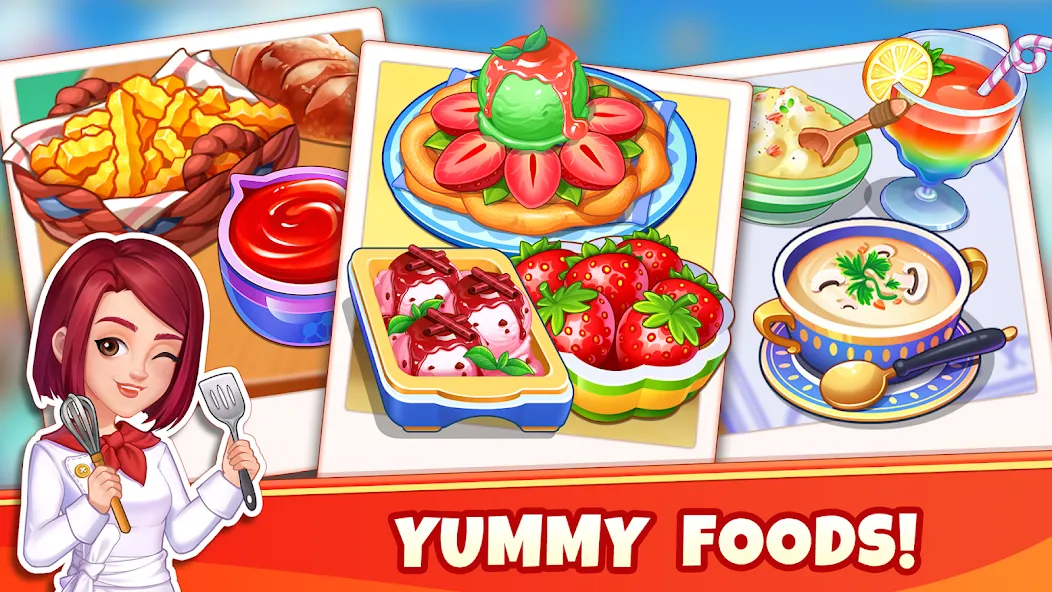 Cooking Wonder-Restaurant Game [MOD: безлимитные монеты и алмазы] Screenshot 1