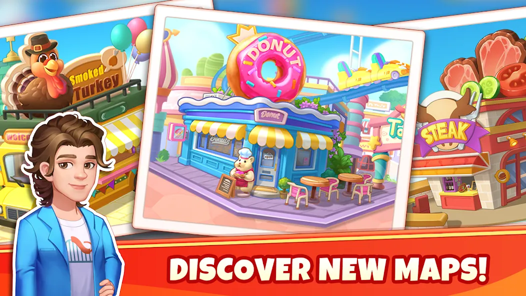 Cooking Wonder-Restaurant Game [MOD: безлимитные монеты и алмазы] Screenshot 3