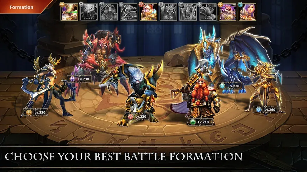 Trials of Heroes: Idle RPG [MOD: много денег и алмазов] Screenshot 5