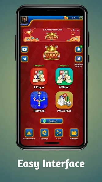 Ludo RJ - Play Ludo And Win [MOD: бесконечные монеты и быстрые победы] Screenshot 1