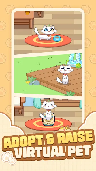 Cat Time - Cat Game, Match 3 [MOD: безлимитные монеты и жизни] Screenshot 1