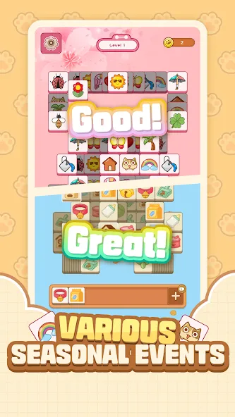 Cat Time - Cat Game, Match 3 [MOD: безлимитные монеты и жизни] Screenshot 3