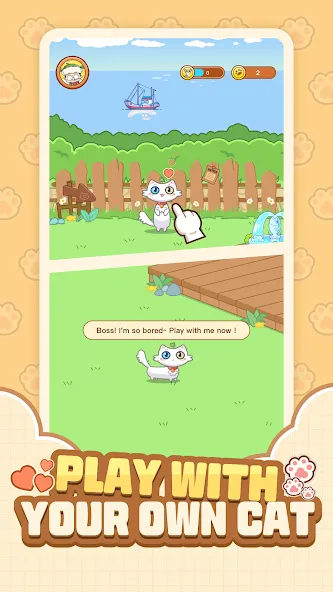 Cat Time - Cat Game, Match 3 [MOD: безлимитные монеты и жизни] Screenshot 5