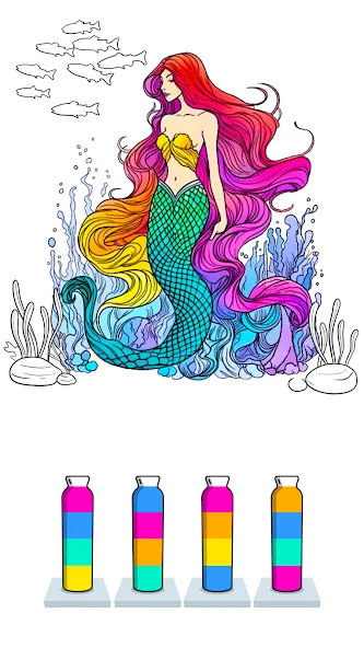 Sort Paint: Water Sort Puzzle [MOD: безлимитные ходы и подсказки] Screenshot 5