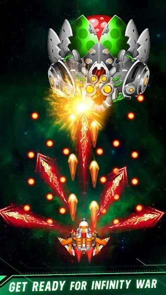 Space shooter - Galaxy attack [MOD: безлимитные деньги и оружие] Screenshot 4