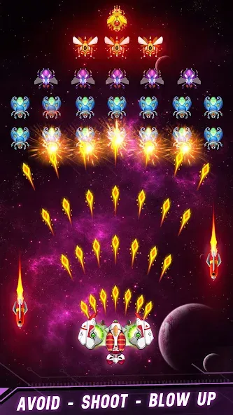 Space shooter - Galaxy attack [MOD: безлимитные деньги и оружие] Screenshot 5