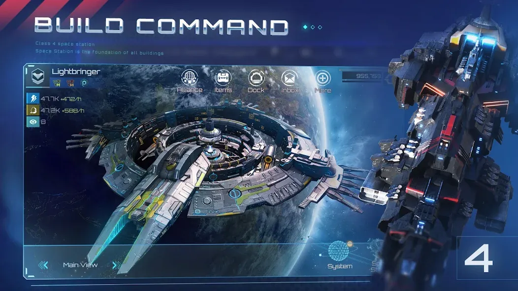 Nova Empire: Space Commander [MOD: безлимитные ресурсы и мощный флот] Screenshot 4