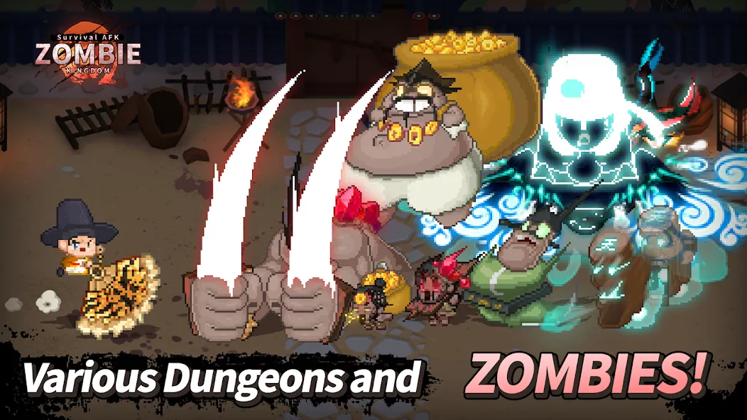 ZOMBIE Kingdom : Idle RPG [MOD: безлимитные деньги и алмазы] Screenshot 3