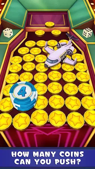 Coin Dozer: Casino [MOD: безлимитные монеты и джекпоты] Screenshot 1