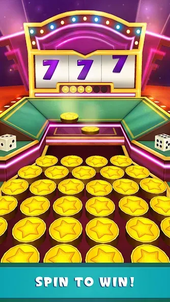 Coin Dozer: Casino [MOD: безлимитные монеты и джекпоты] Screenshot 3