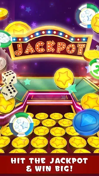 Coin Dozer: Casino [MOD: безлимитные монеты и джекпоты] Screenshot 4