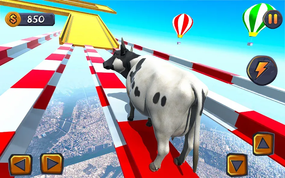 Epic Cow Ramp Rush Run Game [MOD: безлимитные монеты и ускоренный бег] Screenshot 1