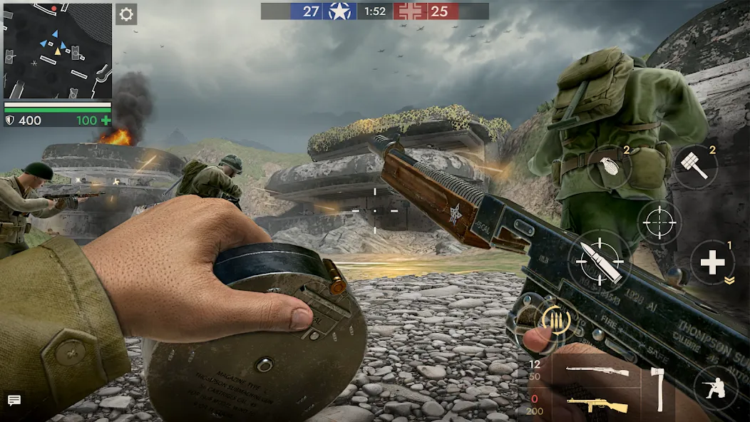 World War Heroes — WW2 PvP FPS [MOD: безлимитные деньги и всё оружие] Screenshot 1