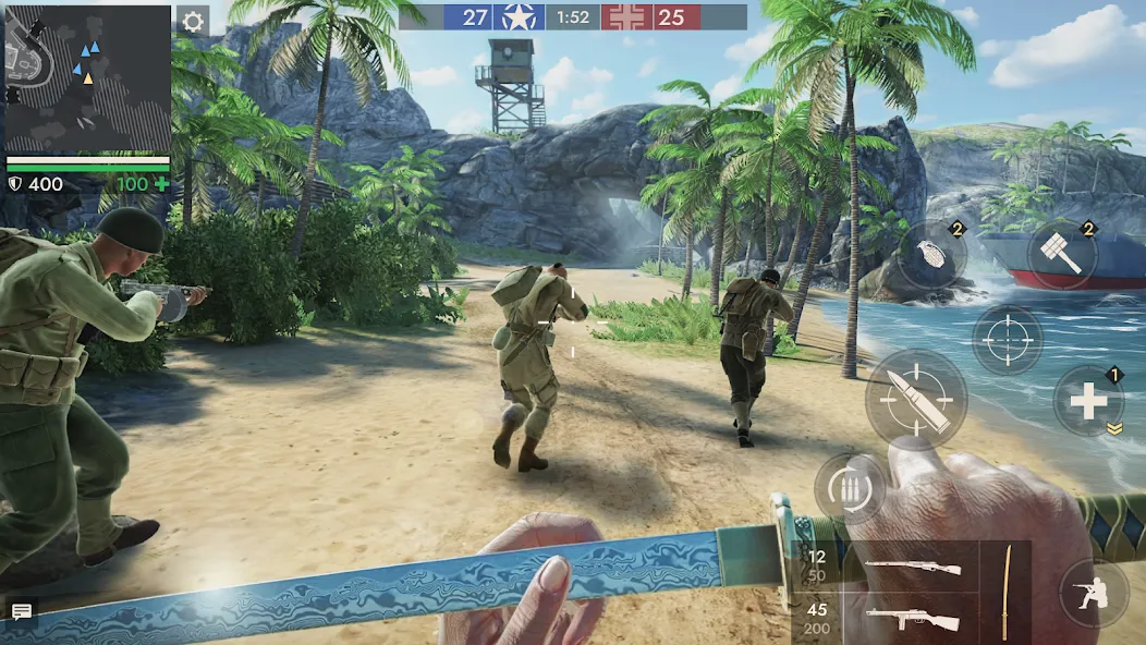World War Heroes — WW2 PvP FPS [MOD: безлимитные деньги и всё оружие] Screenshot 2