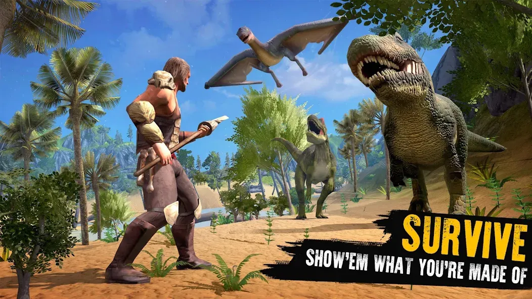 Jurassic Survival Island [MOD: безлимитные ресурсы и здоровье] Screenshot 1