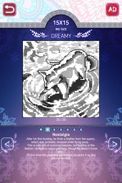 Two Eyes - Nonogram [MOD: подсказки и все уровни открыты] Screenshot 5