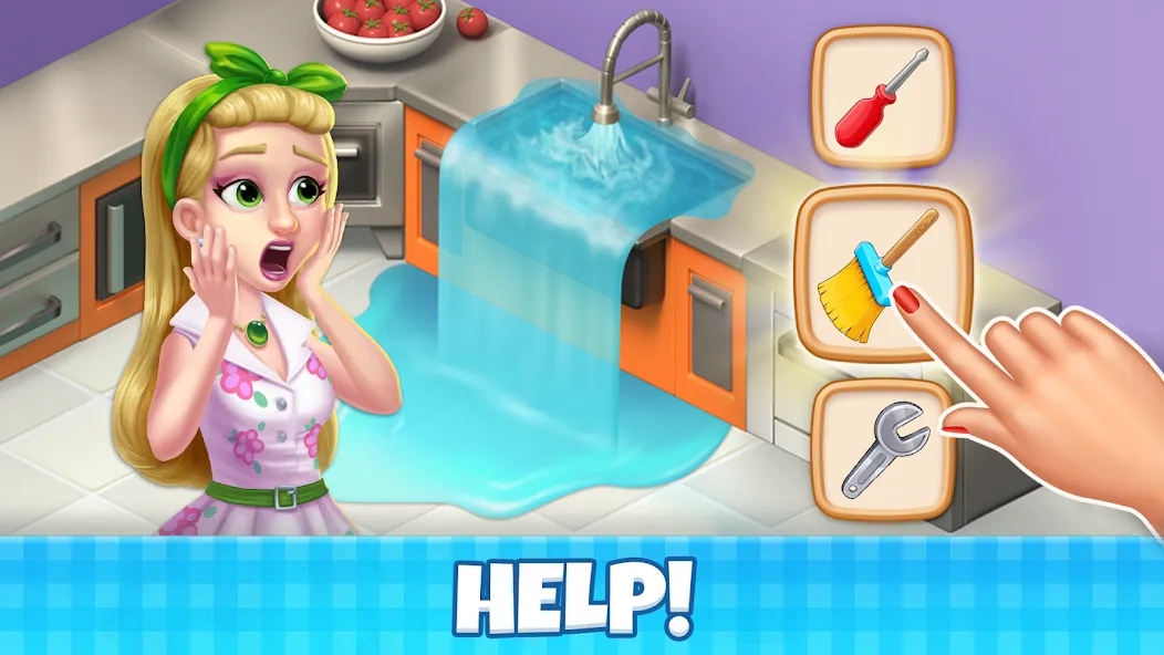 Manor Cafe - Match 3 Puzzle [MOD: безлимитные монеты и жизни] Screenshot 3