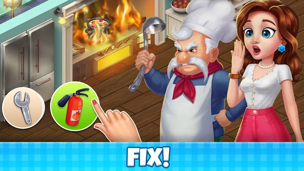 Manor Cafe - Match 3 Puzzle [MOD: безлимитные монеты и жизни] Screenshot 5