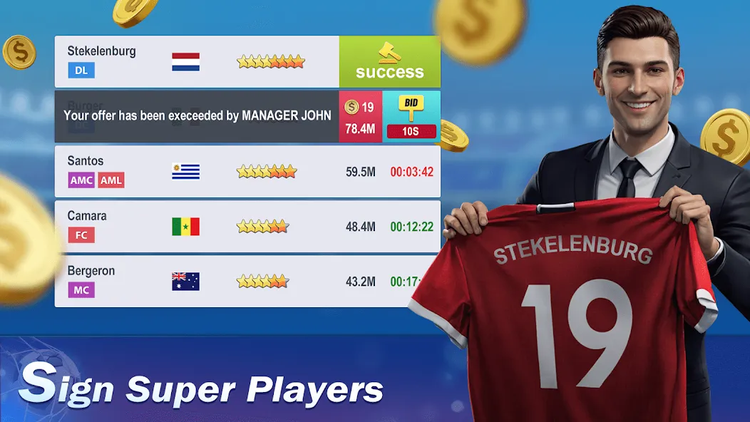 Top Football Manager 2024 [MOD: безлимитные деньги и ресурсы] Screenshot 4