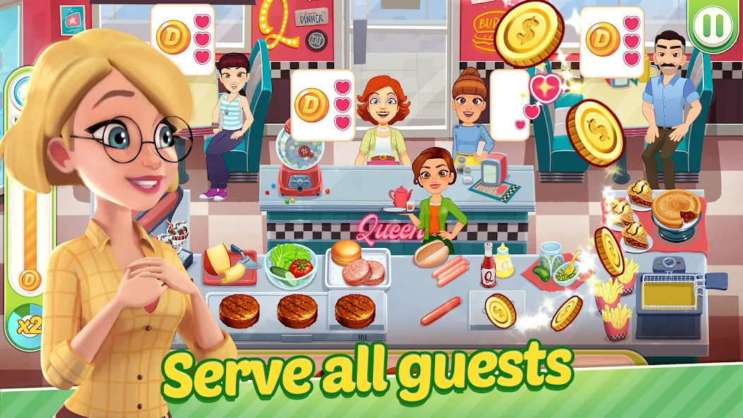 Delicious World - Cooking Game [MOD: безлимитные монеты и энергия] Screenshot 3