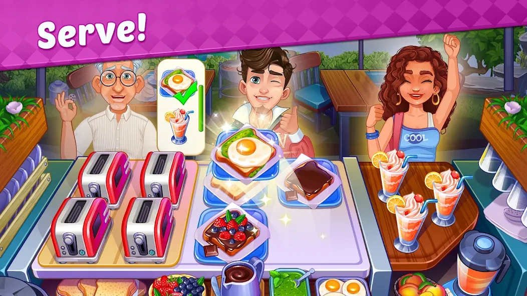 My Cafe Shop : Cooking Games [MOD: безлимитные монеты и алмазы] Screenshot 3