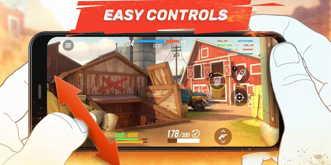 Guns of Boom Online PvP Action [MOD: безлимитные ресурсы и улучшенное оружие] Screenshot 3