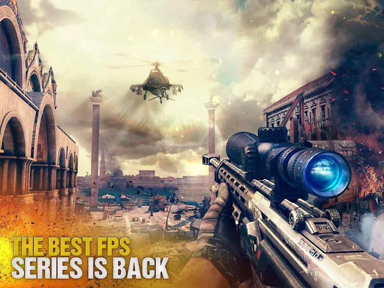 Modern Combat 5: mobile FPS [MOD: безлимитные патроны и оружие] Screenshot 1