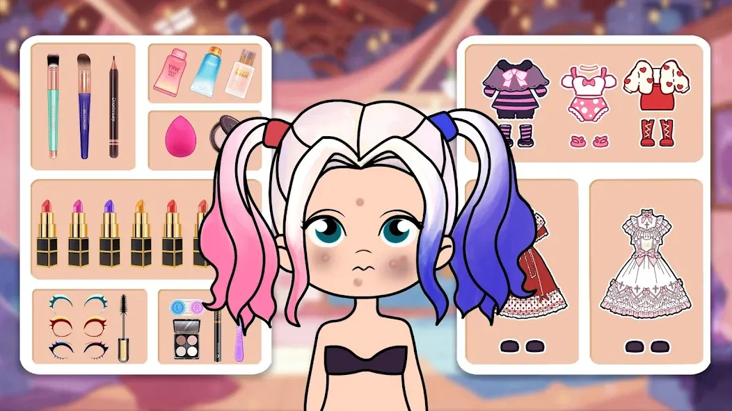 Doll Dress Up - Makeup Games [MOD: безлимитные деньги и всё открыто] Screenshot 2