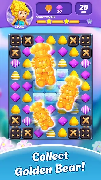Candy Charming - Match 3 Games [MOD: безлимитные жизни и подсказки] Screenshot 3