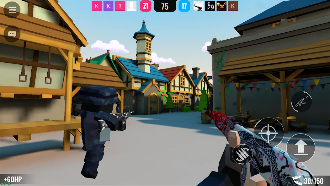 BLOCKFIELD — 5v5 PvP Shooter [MOD: безлимитные патроны и открыто оружие] Screenshot 1