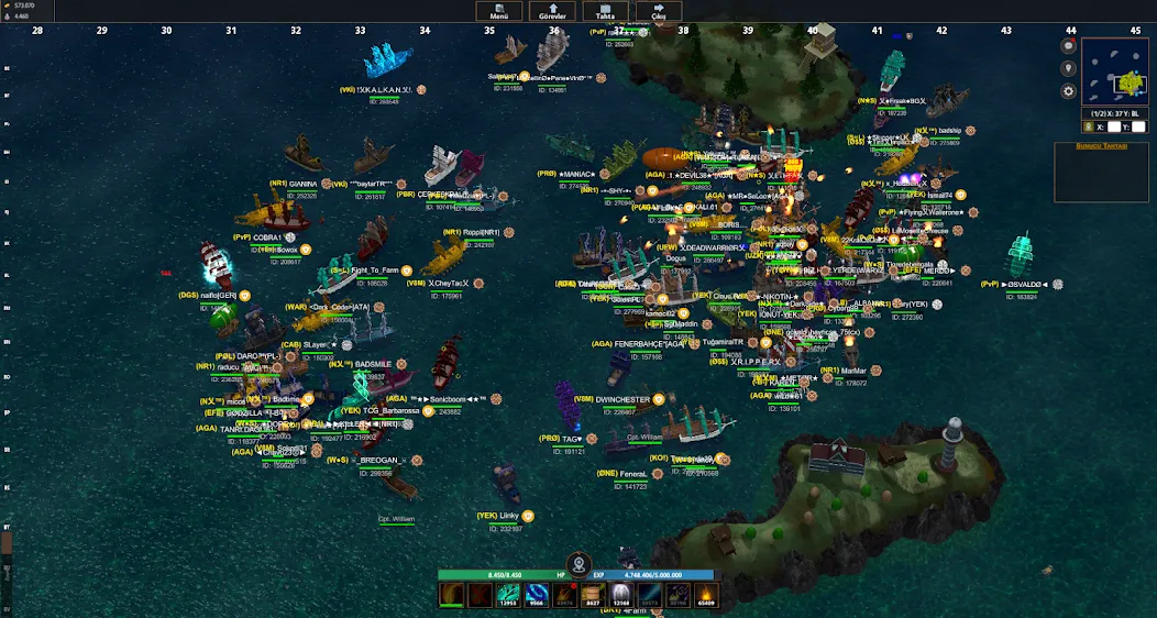 Battle of Sea: Pirate Fight [MOD: безлимитные ресурсы и мощные корабли] Screenshot 5