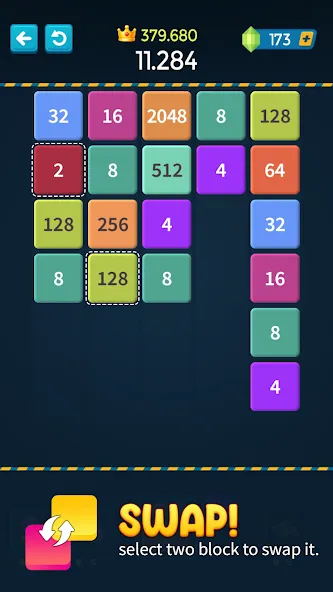 1M - Merge Number Block Puzzle [MOD: безлимитные деньги и подсказки] Screenshot 4